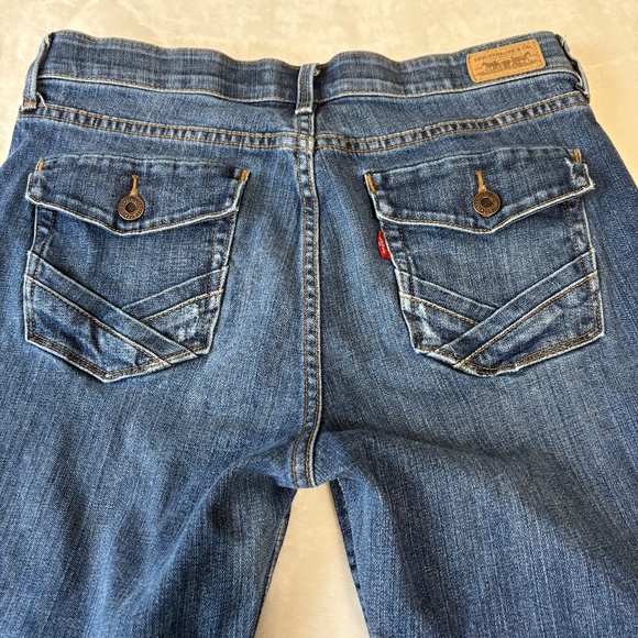 Levi's Perfect Waist 525 Boot Cut Blue Jeans Womens Size 10 Pants - Picture 9 of 13